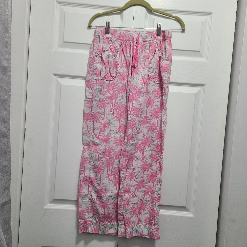 Victoria's Secret Pink and White Pajama Pants